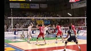 Piacenza  Trento fourth final Seria A1 2009 Highlights [upl. by Atiugal]