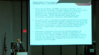 Transport Canada Presentation on LacMegantic Train Accident [upl. by France]