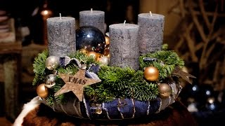 Trendigen Adventskranz mit Jeans by MSchouten [upl. by Ymarej]