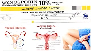 GYNOSPORIN 10 uses in Urdu Hindi  Vaginal Cream [upl. by Kcirddes260]