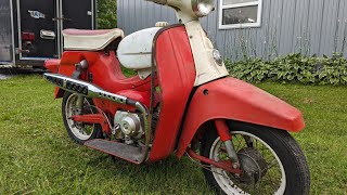 1966 Sears Allstate part 1 engine Conversion to ct70 style swap tarylfixesall viral diy [upl. by Bolte]