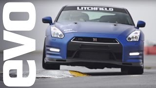 Litchfield Nissan GTR onboard  evo Track Car of the Year [upl. by Ahseei]