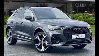 Brand New Audi Q3 15 TFSI CoD 35 Black Edition S Tronic  Stoke Audi [upl. by Nohsreg163]