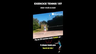 Exercice tennis numéro 157  demivolée au mur [upl. by Grizelda]