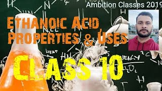 Ethanoic Acid Properties amp uses [upl. by Ahsiena]