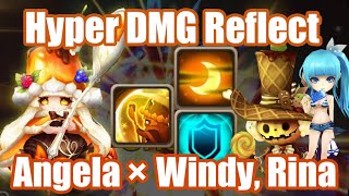 Hyper DMG Reflect Angela × Windy Rina Combo Debut🫠🫠🫠【Summoners War RTA】 [upl. by Oram]