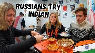 Russians try Indian food for the FIRST TIME 🇮🇳 Moscow Russia 🇷🇺 [upl. by Marler470]