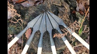 Javelin making and testing at the Viking games Hereford [upl. by Lemhar]