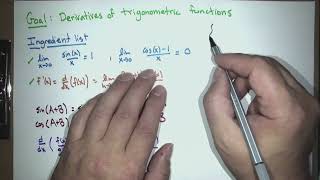 Derivatives of trigonometric functions Calc 1 Lecture 10 Fall 24 [upl. by Mckinney]