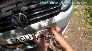 How to replace radiator grill on VW Sharan 7N [upl. by Ahsilak]