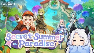 CN Eng Sub Genshin Impact Secret Summer Paradise No Commentary  2023 Summer Event [upl. by Harday306]