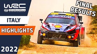 WRC Rally Highlights  Results of WRC Rally Italia Sardegna 2022 after the Final Day [upl. by Hallerson234]