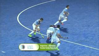 Adelanto  Mundial de Hockey Masculino  Argentina vs Alemania  Lunes a las 1220 [upl. by Rimidalv]