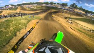 GoPro HD Ryan Villopoto Full Moto 2  Muddy Creek Lucas Oil Pro Motocross Championship 2013 [upl. by Nyleahs]