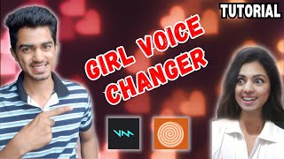 GIRL VOICE TUTORIAL IN HINDI  VOICE CHANGING SOFTWAREAPP  EASY [upl. by Scandura]