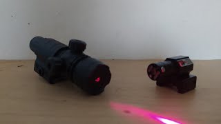 TES LASER RED DOT ZEROINGAKURASI MANTAP [upl. by Krenek168]