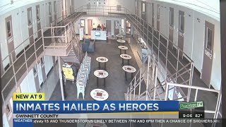 Inmates quick reaction save officer [upl. by Arita]