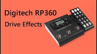 Digitech RP360XP  Distortion Effects [upl. by Nosemyaj]