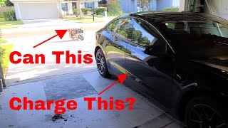 Charging a Tesla with a 6500w Gas Generator [upl. by Ursas]