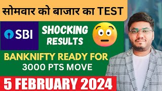 Nifty Prediction amp Banknifty Analysis For 5 February  SBI Results Impact on BankNifty  BLOODBATH [upl. by Ilellan534]