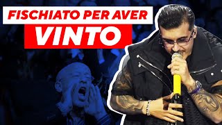 GEOLIER VINCE A SANREMO E IL PUBBLICO FISCHIA SANREMO 2024 [upl. by Ettennahs]