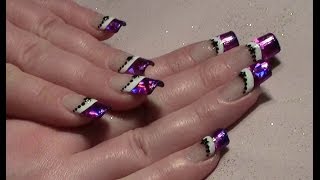 Weihnachtliches Nageldesign mit Transferfolie selber machen  Xmas Christmas Nail Design Tutorial [upl. by Timotheus]