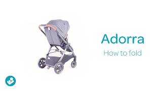 MaxiCosi  Adorra stroller  How to fold it [upl. by Elspet]