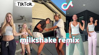 milkshake remix dances tiktok compilation August 2024 challenge dance [upl. by Nywra]