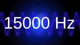 15000 Hz clean pure sine wave TEST TONE 15 khz frequency [upl. by Yrolg437]