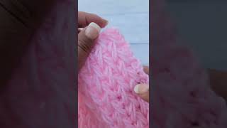 This Feather Stitch is great for blankets and scarves 🥰 [upl. by Auhsoj]