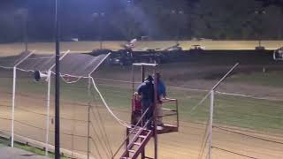 Latrobe Speedway 10722 305 Sprint Heat 1 Vivian Jones 20m [upl. by Rosati]