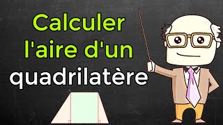 Comment calculer laire dun quadrilatère quelconque [upl. by Novert470]