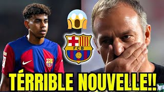 💙❤️💥 Catastrophe pour le Barça  Lamine Yamal indisponible 2 mois lavenir en danger actu du barça [upl. by Ilan550]