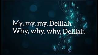 DELILAH LYRICS  TOM JONES [upl. by Ertnom]