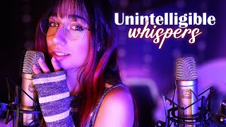 ASMR  Intense EartoEar Unintelligible Whispers 😍 With Slow Hand Movements [upl. by Sisenej899]