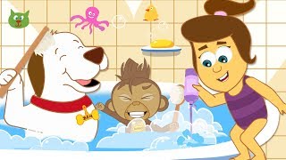 Bath Song  Kids Songs amp More By HooplaKidz [upl. by Meilen]