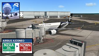 RFS Real Flight Simulator Air New Zealand A320 Neo Auckland  Wellington  RFS Pro [upl. by Michail]