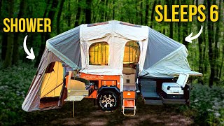 Camper Ready in 90 Seconds Not Your Grandmas Pop Up Trailer [upl. by Lledrev]