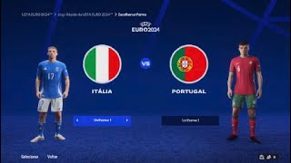 EAFC 24  Final Euro 2024  Itália x Portugal [upl. by Gitel]