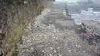 Isle of Wight Tourism dangers DANGER 1 Puckpool Sea Wall [upl. by Warfold]