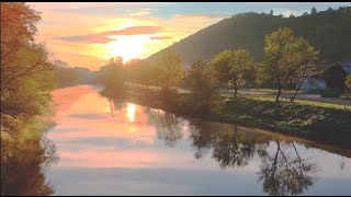 Becva River in the morning  In the middle of Europe [upl. by Ttevi]