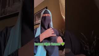 Instant Hijab Tutorial 💚 [upl. by Lokim84]