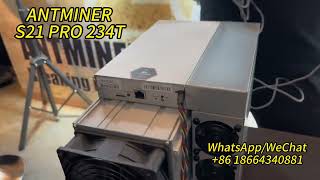 ASIC MINER ANTMINER S21 PRO 234T STOCK [upl. by Aicac]