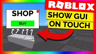 OPEN GUI with a PART  Roblox Scripting Tutorial [upl. by Akerboom]