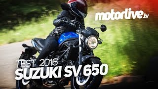 TEST  SUZUKI SV650 2016 [upl. by Aicekat126]