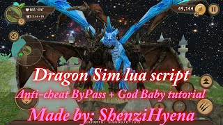 Dragon Sim NiddHogg tutlua Script GodBaby Stats hack ByPass immo anticheat ¡More coming soon [upl. by Nyleikcaj]