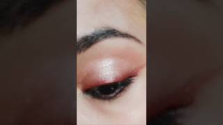 Orange eyemakeup look  easy eye makeup eyeshadowtoturial makeup [upl. by Broderic]