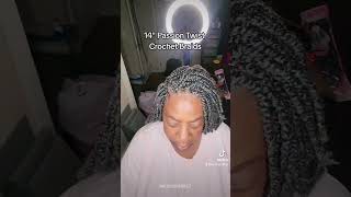 14quot Passion Twist Crochet Braids  Braiding Pattern protectivestyles braidhairstyles [upl. by Couq883]