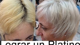 Super Blond Hair Discoloration Height 10  Decoloracion del Cabello Super Rubio Altura 10 [upl. by Hanus]