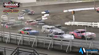 Nodak Speedway IMCA Hobby Stock AMain 5424 [upl. by Nimzzaj]